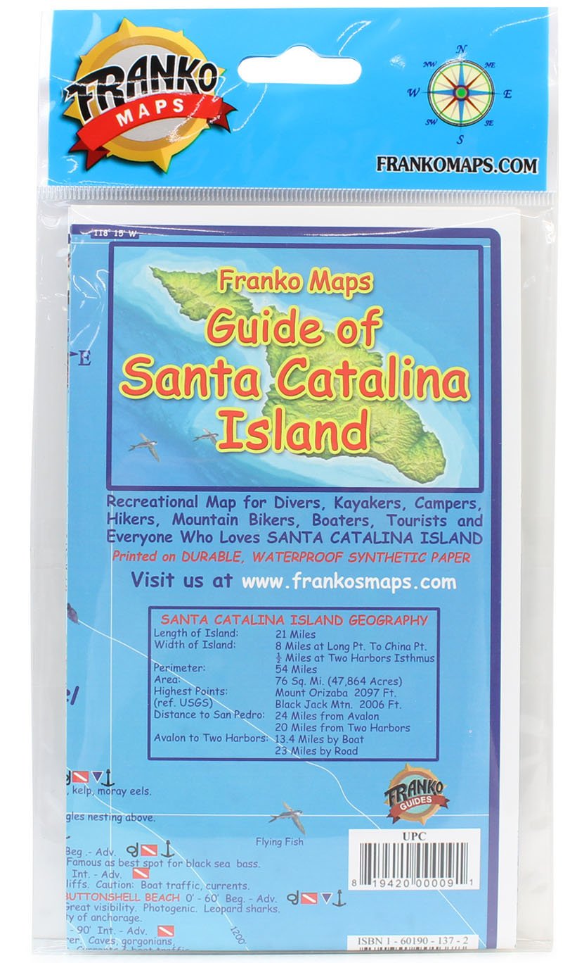 Photo 1 of Franko Maps Ca Santa Catalina Guide: Topographic Trail Maps