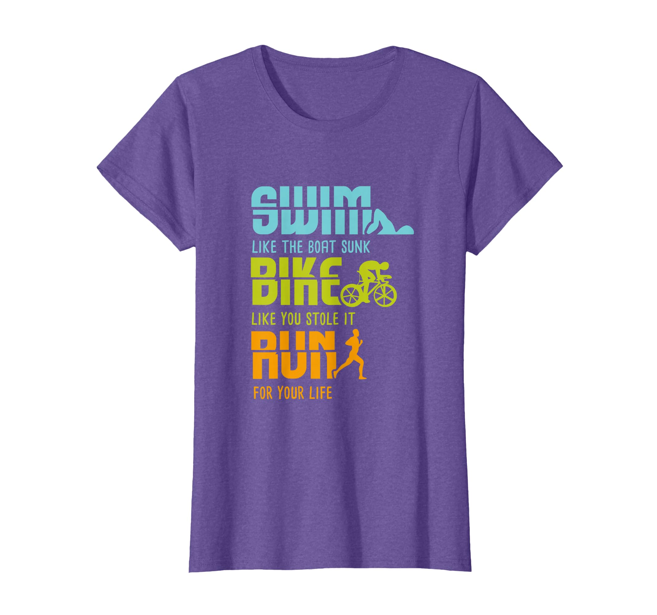 Funny Triathlon Competitor I Triathlete I Swim Bike Run T-Shirt