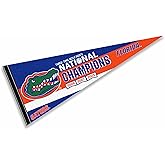 University of Florida 3 Time National Champions Pennant Banner Flag