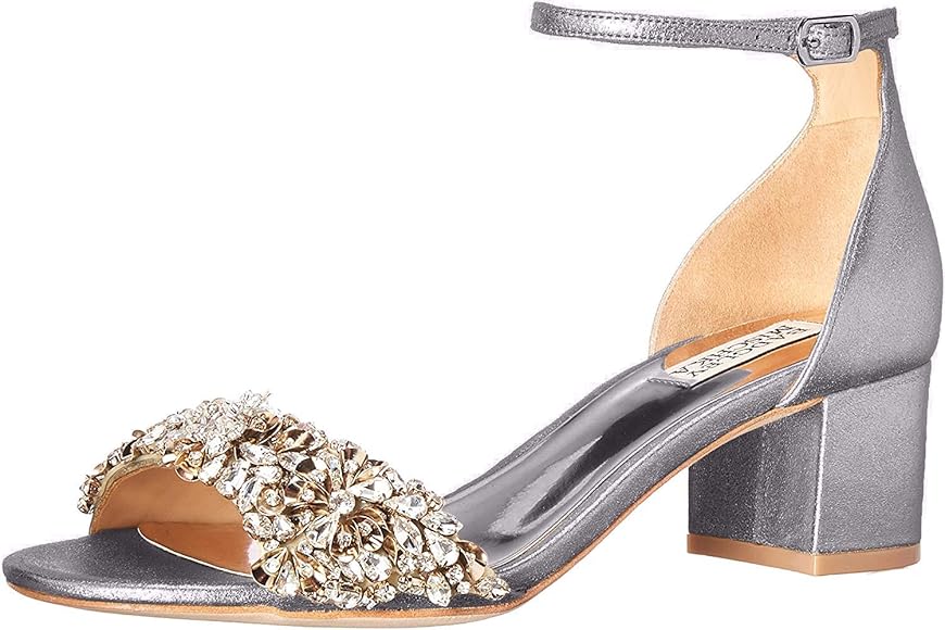 badgley mischka vega ii metallic sandal