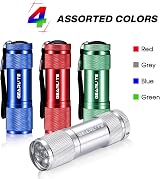 GEARLITE Small LED Torch 4 Pack 9 LED Portable Car Camping Pocket Flashlight view 6
