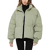 Yimoon Women's Cropped Puffer Jackets Winter Coats for Women Short Warm Quilted Jacket Outerwear