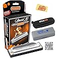 Hohner Special 20 Harmonica - Key of A Bundle with Case, Pouch, Online Manual, and Austin Bazaar Polishing Cloth