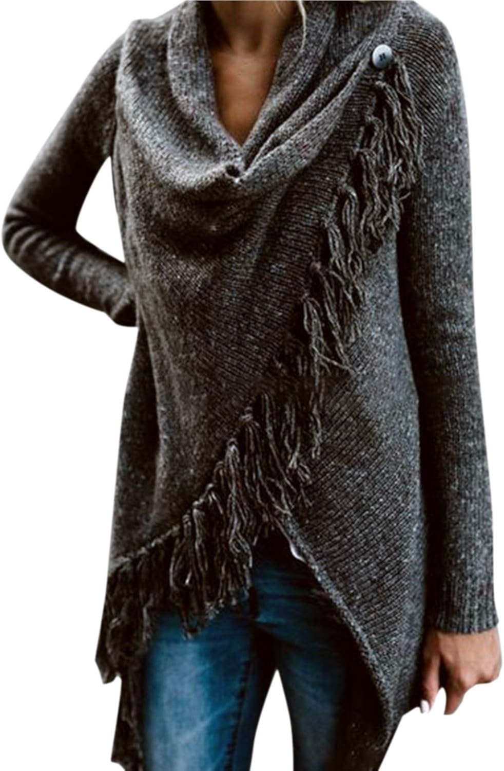 cowl neck wrap cardigan