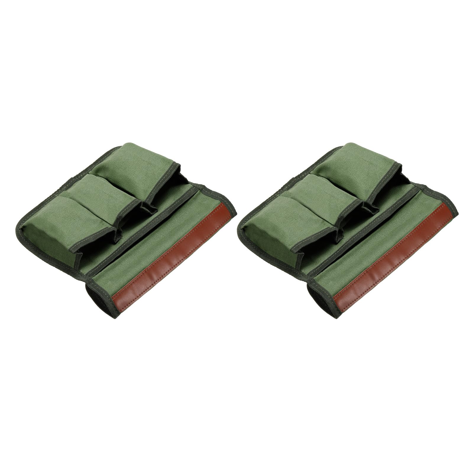 M METERXITY 2 Pack Camping Armrest Organizer Bag - Folding Camping Chair Armrest Hanging Storage Bag, Apply to Beach/Fishing/Hiking/Picnic (Green)