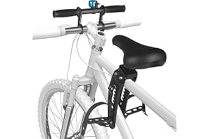 HOTYELL Kids Bike Seat and Handlebar for Adult Bike - Upgraded Front Mounted Child Bicycle Seats Attachment Compatible with A