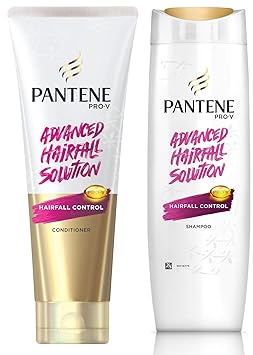 Pantene Advanced Hair Fall Solution Hair Fall Control Conditioner, 180 ml & Pantene Advanced Hair Fall Solution Hair Fall Control Shampoo, 340 ml