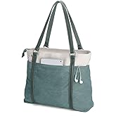 Women's Work Bag with Laptop Compartment Zipper Pockets Teacher Totes Purse