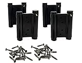 2 Pairs (4Pcs) 3inch Double Action Spring Hinge