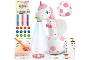 KETIEE Unicorn Drawing Projector Toys for Ages 5-7: Smart Art Sketcher Trace and Draw Projector for Kids with Cute Unicorn Lo