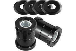 MoKitDora Handlebar Riser Bushings Damper Kit Compatible with Harley 1973-2017 Softail Dyna FXR 1973-up Sportster XL, Black&Black