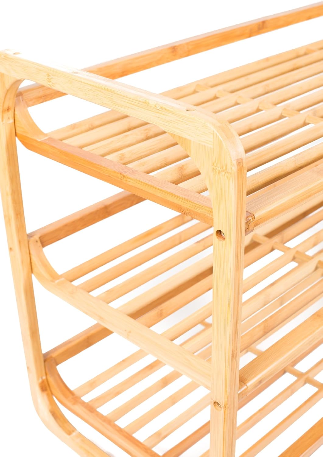 3 tier stackable bamboo shoe rack on Amazon Com Birdrock Home 3 Tier Bamboo Shoe Rack Environmentally Friendly Fits 9 12 Shoes Arts Crafts Sewing