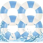 4PCS Floats for Adults Rings Striped Pool Float Large Swim Ring for Adults,30 Inch Classic Striped Teens Adult Inner Tubes Summer Beach Bachelorette Party