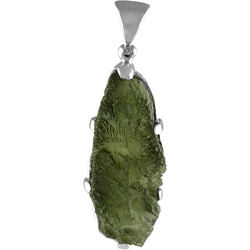 Starborn Rough Gemstone Sterling Silver Pendant - Large