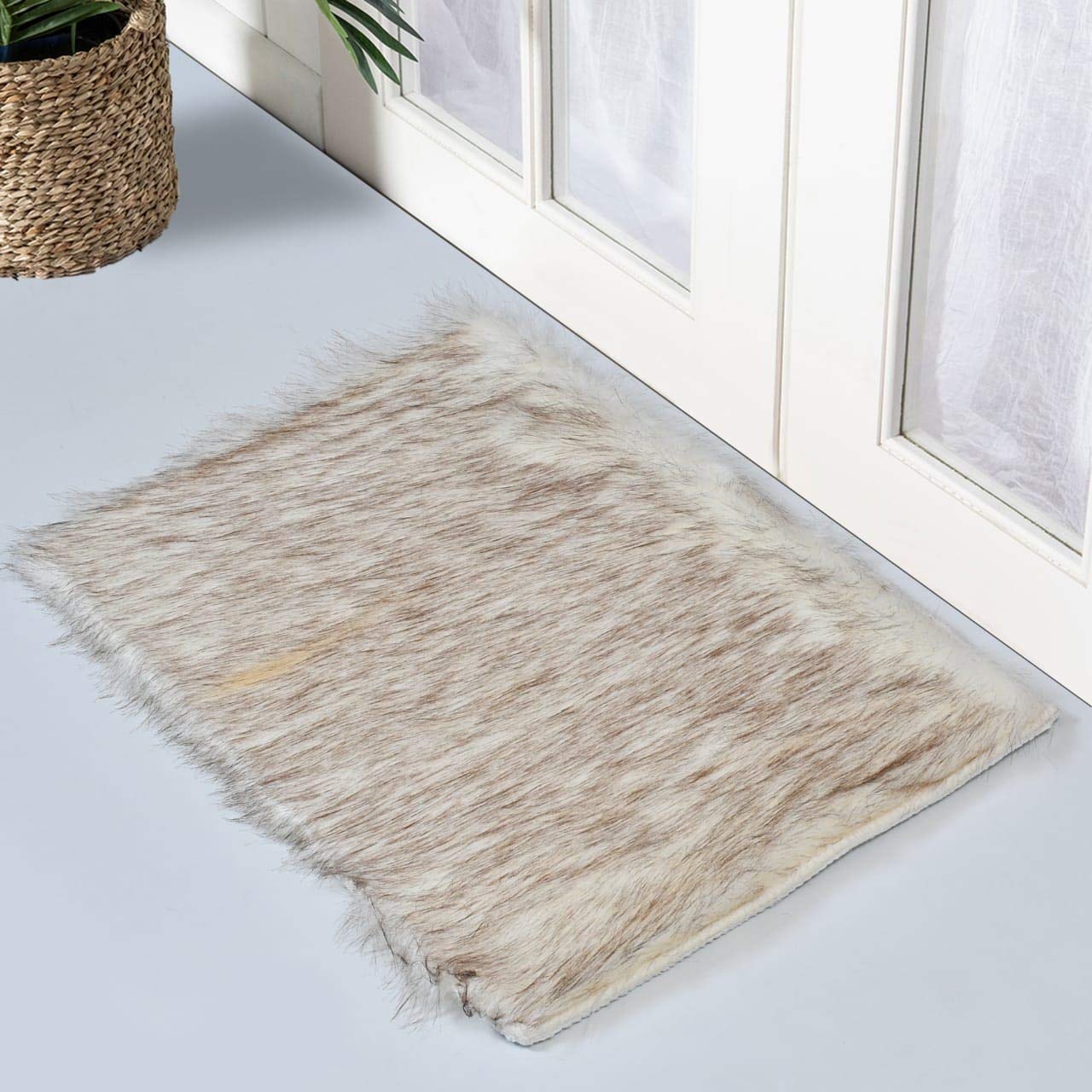 Buy A. S. trading Super Soft Faux Shaggy Door Mat, Ultra Soft, Faux