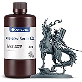ANYCUBIC ABS-Like Resin 3.0, High Strength & Toughness 3D Printer Resin, Low Odor 405nm UV Curing Resin with High Precision, 