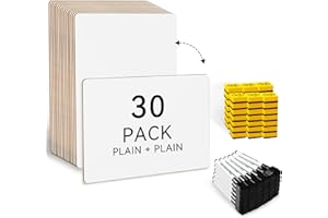 Double Sided Dry Erase White Board, Ohuhu 30-Pack 9 x 12 Inch Small Classroom Whiteboards Set, Including 30 x Lap Boards, 30 