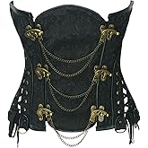 bslingerie® Gothic Steampunk Heavy Duty Waist Cincher Underbust Corset