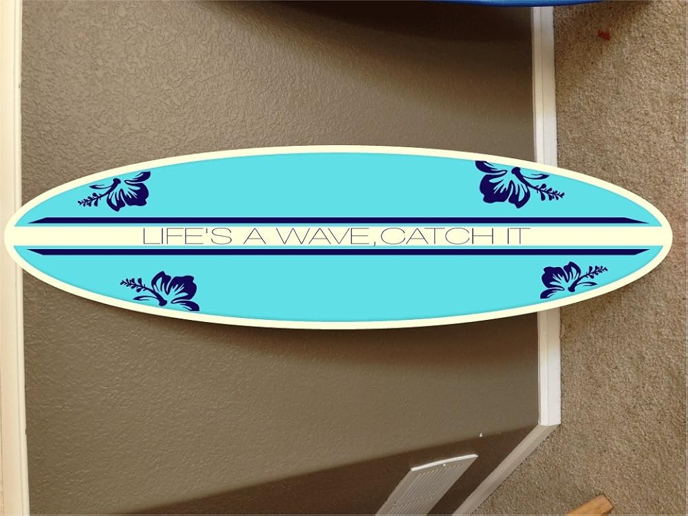 wall hanging surf board surfboard decor