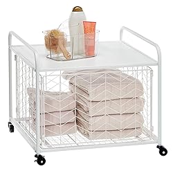 mDesign Small Portable Mini Fridge Storage Cart