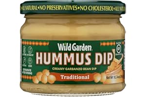 Wild Garden Hummus Dip, Traditional, All Natural, 0g Trans Fat, Vegetarian Friendly, Kosher, Gluten Free, 10.74 Ounce (Pack of 6)