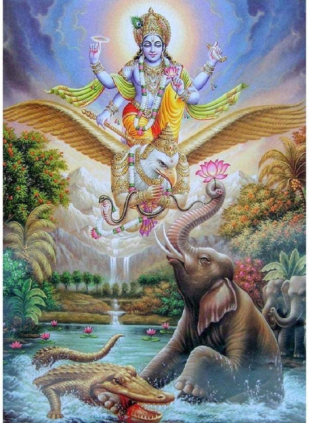 LIU Jigsaw Puzzle Adult 1000 Piece Puzzle Hindu Animal DIY kit Wooden Puzzle Modern Home Decoration boy Girl Unique Gift Stress Relief