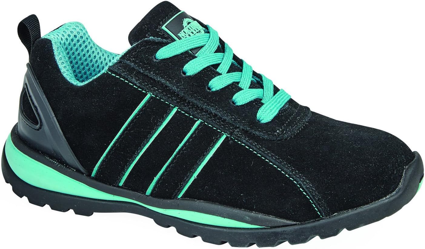 Ladies Ottawa Safety Steel Toecap Work Trainer Boot Womens Shoes Northwest Territory Shoe Lightweight Oil Resistant EVA Shock Absorbent Insole Lace Up Fastening Stylish & Fashionable Comfortable