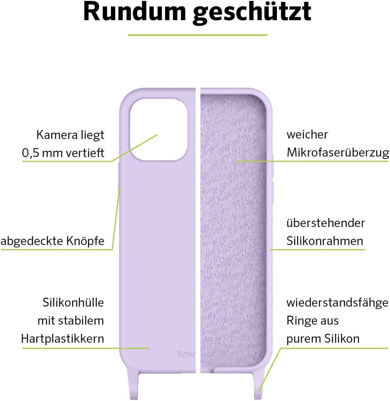 Artwizz HangOn Case for iPhone 12 & iPhone 12 Pro, Purple, Purple Sky, iPhone 12 / Pro (6.1') - Image 5