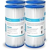Membrane Solutions 50 Micron Pleated Water Filter Home 10"x4.5" Whole House Heavy Duty Sediment Replacement Cartridge Compatible with ECP10-1,ECP20-BB,R50-BBSA,FXHSC,CB1-SED10-BB (4 Pack)