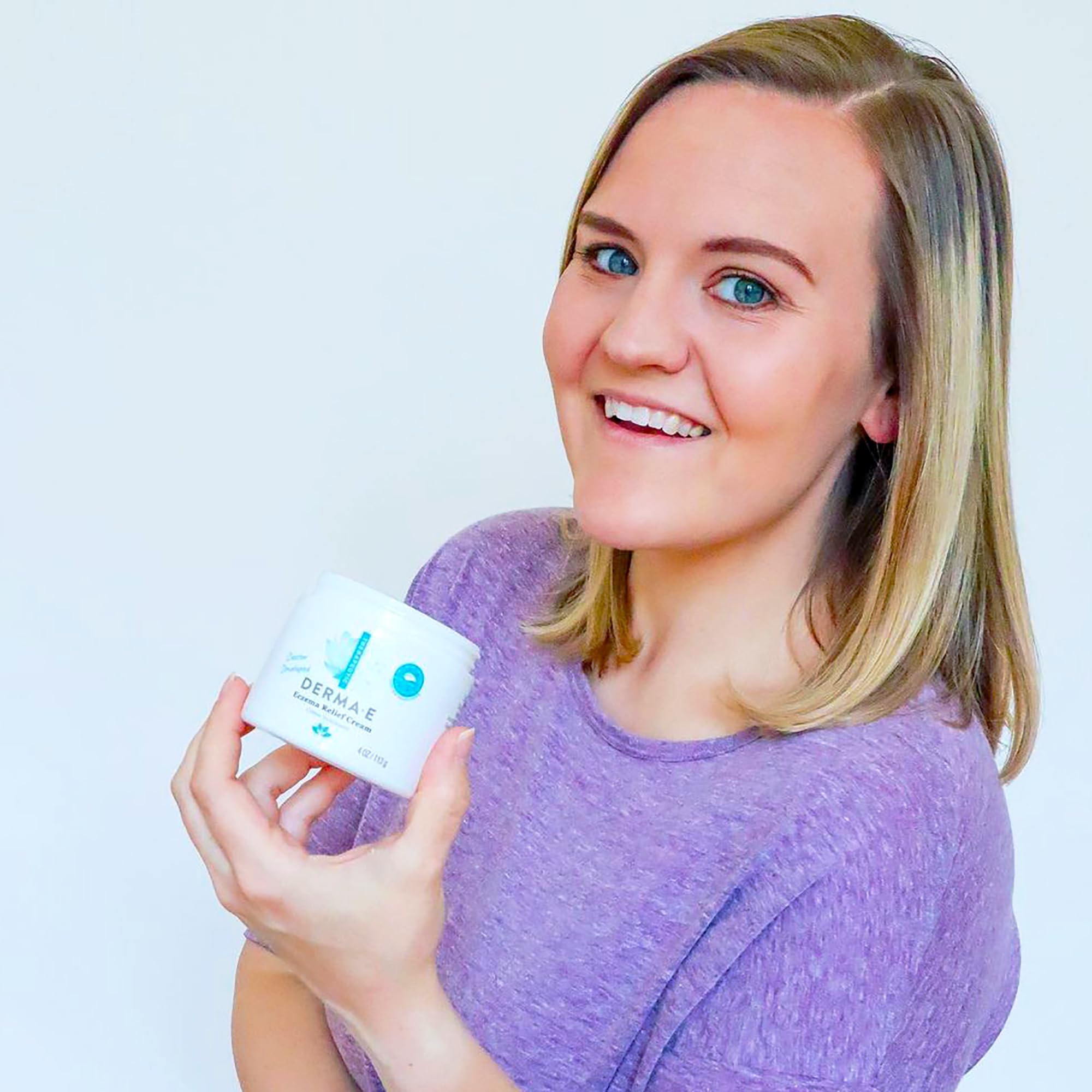 Derma E Eczema Relief Cream – All Natural Itch Relief – Soothing, Relieves Flaky, Scaly and Dry Skin - Antioxidant-Rich Topical Eczema and Psoriasis Cream, 4oz