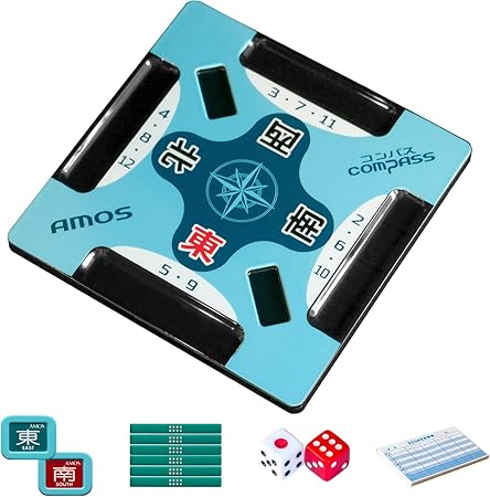 Amazon Amos Compass アモス コンパス 麻雀サポートプレート 起家マーク 500点棒 サイコロ スコア記録帳セット 麻雀 おもちゃ Amazon Amos Compass アモス コンパス 麻雀サポートプレート 起家マーク 500点棒 サイコロ スコア記録帳セット 麻雀 おもちゃ