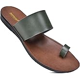 Aerosoft Comfortable Walking Summer Vacation Essentials Flat Sandals for Women (US 07, Veawil Green)