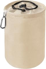 Vicloon Rose Peg Bag Large Clothespin Holder with Drawcord and Hook view 1