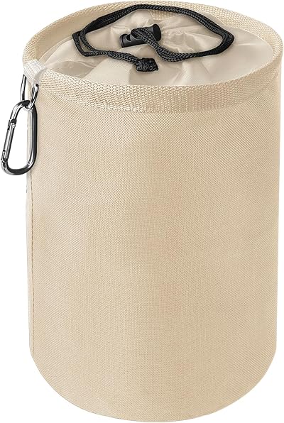 Vicloon Rose Peg Bag Large Clothespin Holder with Drawcord and Hook