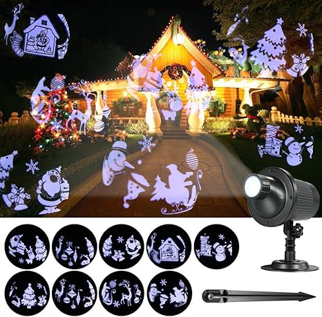 Immagini Di Natale Per Desktop Animate.Reeseiy Luce Della Proiezione Animato Di Chic Natale Ha Condotto La Lampada Del Proiettore Diapositive Animate Illuminazione Decorativa Per La Festa Di Casa Vacanza Yard Garden Eu Vendita Illuminazion Amazon It Illuminazione