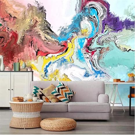 Amazoncom Pbldb Nordic Abstract Art Watercolor Landscape
