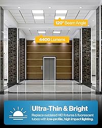 Sunco 2 Pack 2x2 LED Flat Panel Light, Selectable