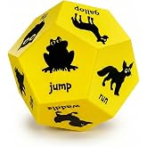 Covelico Exercise Dice for Kids - Animals, 12-Sided Foam Dice, PE Equipment | Gross Motor Toys Ages 3-8, Physical Education Equipment for Elementary, Recess Games for Classroom, Outdoor Active Play