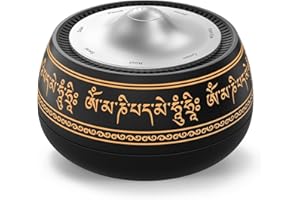 Portable Electronic Tibetan Singing Bowl, 8 Chakra Modes with 8 Chakra Cycle Play Mode, Auto/Manual Mode, Vibration & Built-i