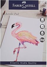 Faber-Castell Creative Studio Acrylic Paint Pad A5 240 GSM 15 Sheets