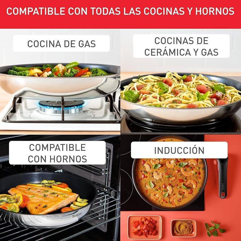 Ingenio Emotion - Juego de 5 Piezas, Acero inoxidable