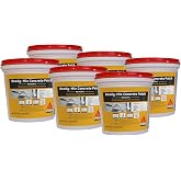 SIKA Sikacryl Ready-Mix Concrete Patch, Gray, 1 qt, 6-Pack | Acrylic-based textured formula, Repairs spalls and cracks in concrete and masonry, Durable finish, Easy cleanup