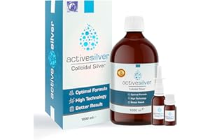 Active Silver - Colloidal Silver Liquid for Immune Support - 25 PPM (32 oz) – Amber Colored Glass Bottle 32 fl. oz (1000 ml) 