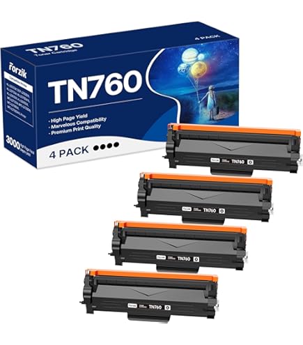 PRINPUSE TN760 Toner Cartridge Replacement For Brother TN760 TN-760 TN-730 TN730 For Brother Printer MFC-L2710DW MFC-L2750DW HL-L2350DW HL-L2370DW HL-L2395DW HL-L2390DW DCP-L2550DW