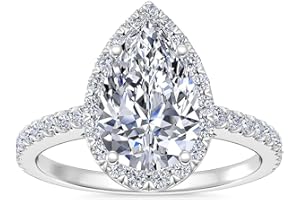 SOKUNZE Engagement Promise Diamond Rings for Women - 1.5 Carat D Color VVS1 Crushed Ice Diamond, S925 Sterling Silver Rings for Women 18K Gold Plated Ring Women's Wedding Rings Promise Ring for Her, Gift Set