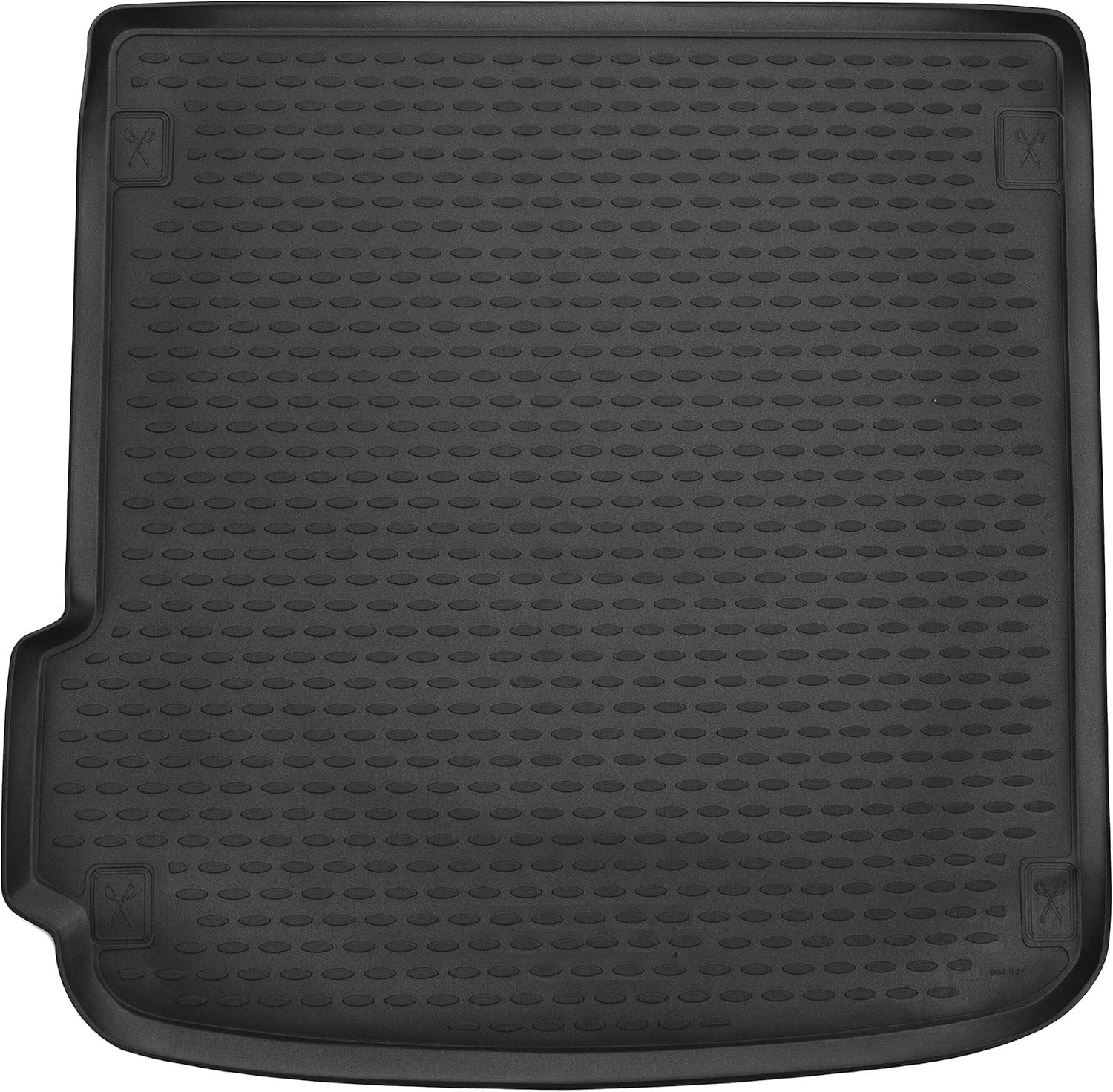 Element EXP.ELEMENT0427B10 Tailored Custom Fit Rubber Boot Liner Protector Mat-Audi A4 V (B9) Avant/Allroad 2015, Black