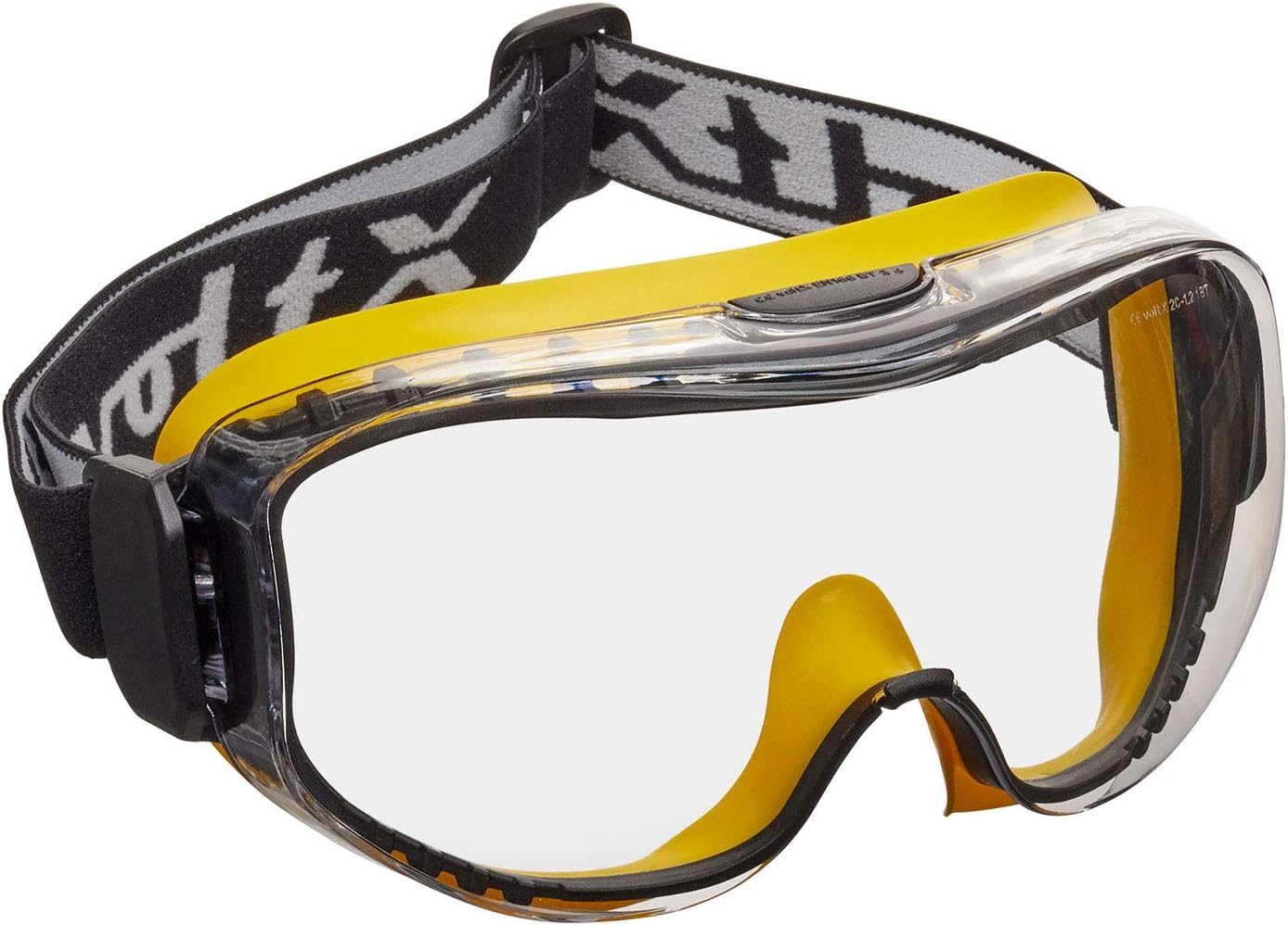 voltX DEFENDER ULTRA indirect ventilated Safety Goggles, CLEAR lens with snug fitting seal and buckle adjustable headband