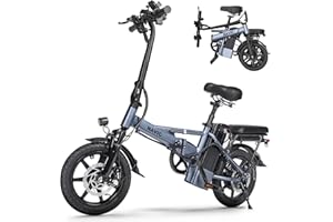 NAVIC Electric Bike for Adults, 750W Peak Power Folding Ebike, 22Mph Max Speed, 499.2/749Wh Removable Battery, 14" Adults Electric Bicycle, 28-40Miles Long Range, Mini E Bikes