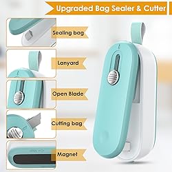 FEPPO Mini Bag Sealer, 2 in 1 Bag Sealer Heat Seal