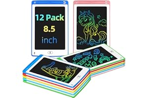 LCD Writing Tablet for Kids, 8.5 Inch Colorful Doodle Board Drawing Tablet, Educational Learning Toys Birthday Gifts for Boys Girls Age 3 4 5 6 7 8 (12 Pack)